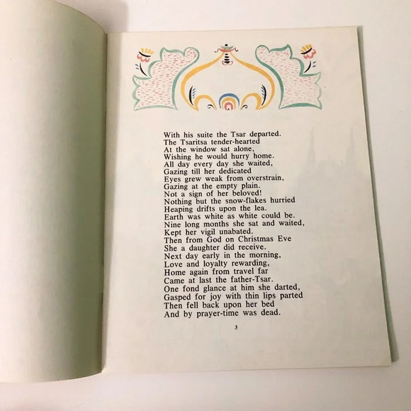 Vtg 1973 A Pushkin The Tale of the Dead Princess and Seven Knights Konashevich - Picture 8 of 14